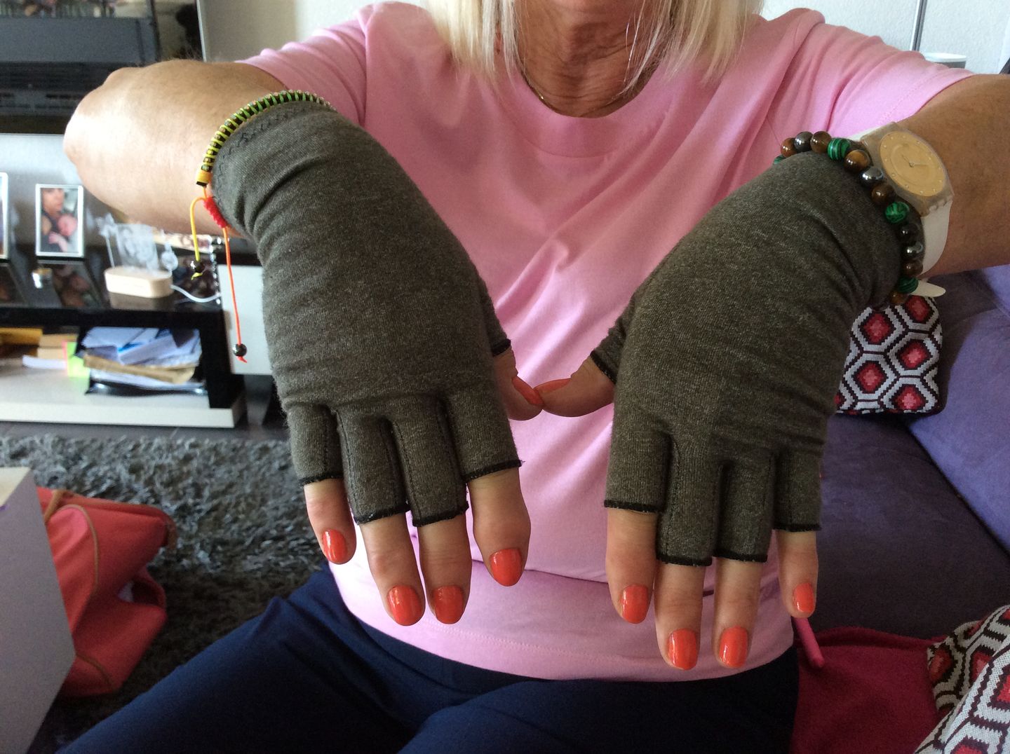 Customer photo review of Gants de compression anti-douleurs