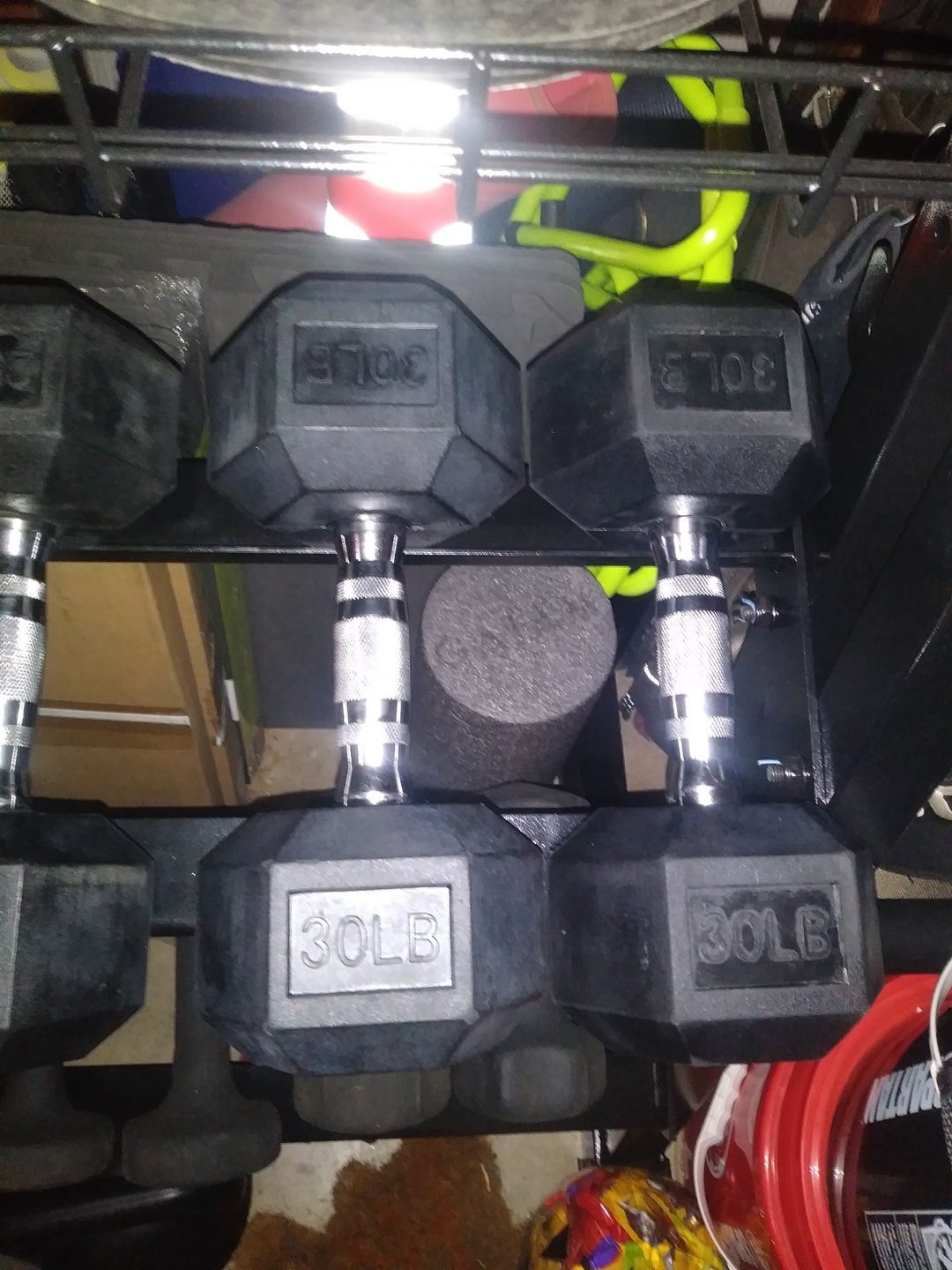 Customer photo review of RitFit Rubber Hex Dumbbell Set 10-60 lbs