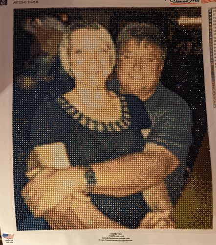 Customer photo review of Custom Diamond Painting Kits for Adults DIY 5D - Photo Diamond Art Shipped from USA