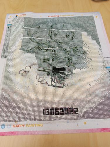 Customer photo review of Eigen Foto Diamond Painting
