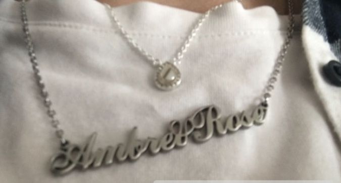 Customer photo review of Collier Prénom Style Classique