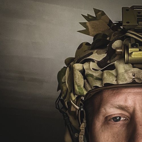 Customer photo review of Predator Ghillie™ Helmet Cover