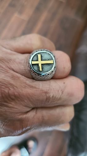 Customer photo review of Golden Cross Ring