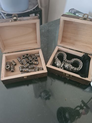 Customer photo review of Viking Runes - Hair / Beard Braid