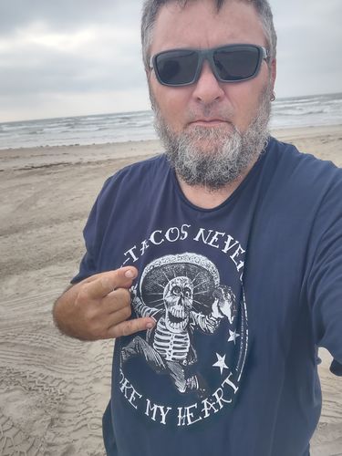 Customer photo review of Old School Tacos Never Broke My Heart Vintage Tee