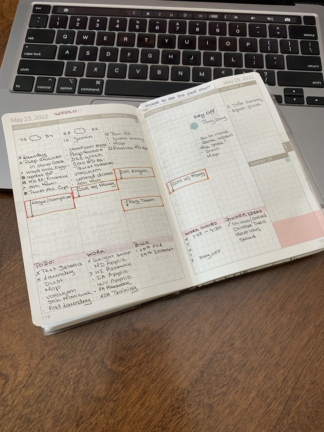 Customer photo review of Overstock Sale! - A6 2022 Weekly Planner - 52gsm Tomoe River Paper