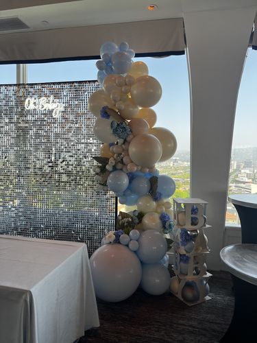 Customer photo review of Silver Shimmer Wall Panels – Easy Setup Wedding/Event/Theme Party Decorations