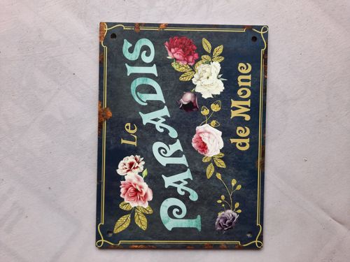 Customer photo review of Mon jardin - Outdoor-Pancarte de porte