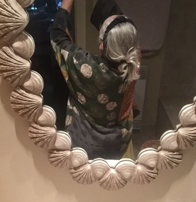Customer photo review of Irregular Geometric Pattern Retro Cotton Coat
