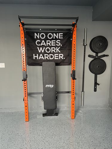 Customer photo review of No One Cares Work Harder Flag