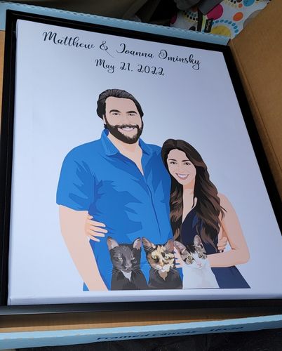Customer photo review of Custom Fur-mily Portrait
