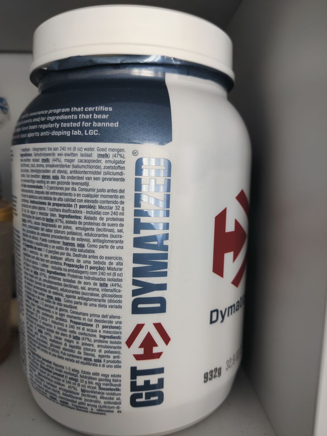 Customer photo review of Dymatize ISO 100 (932 g - 2.2 kg)
