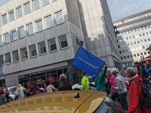 Customer photo review of FLAGGE / SCHWENKFAHNE • TAGESPROPAGANDA