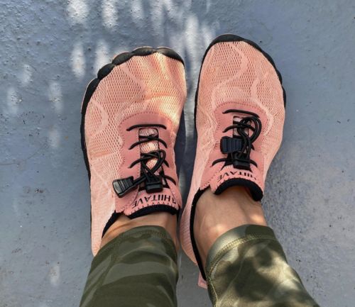 Customer photo review of Hiitave Women's Barefoot Mesh Water Shoes