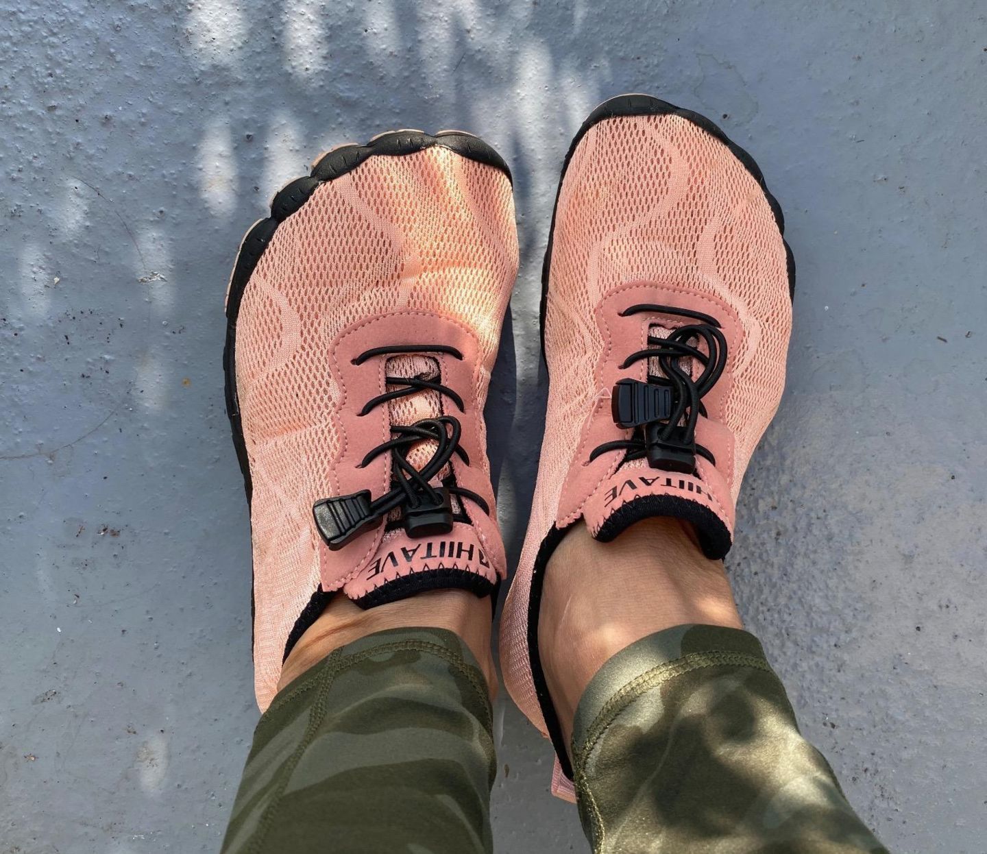 Customer photo review of Hiitave Women's Barefoot Mesh Water Shoes