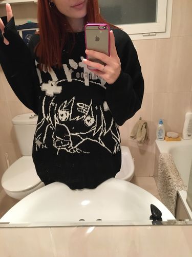 Customer photo review of Kawaii Style Anime Girl Knit Sweater