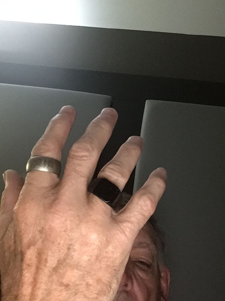 Customer photo review of Matte Black Onyx Vikings Energy Ring
