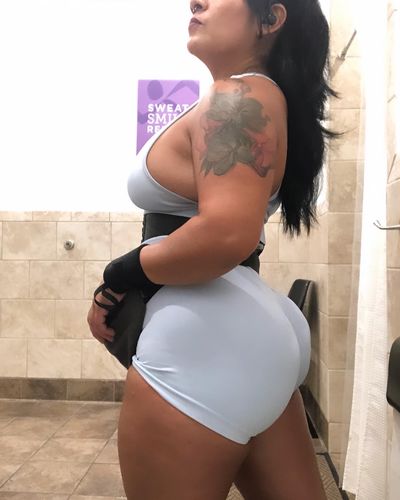 Customer photo review of Baby Blue Racer Back Bra and Short Set