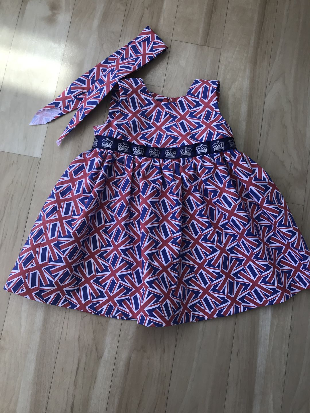 Customer photo review of Diagonal Union Jack Cotton Fabric