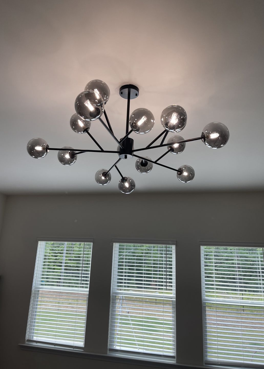 Customer photo review of Modern Sputnik Branching Bubble Chandelier