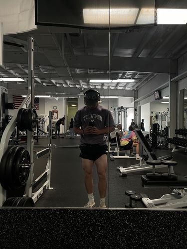Customer photo review of MENTALITY VARSITY TEE - LAVENDER