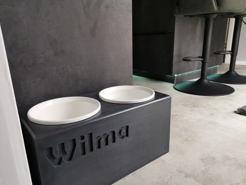 Customer photo review of Futterstation PATERA DUO Personalisiert