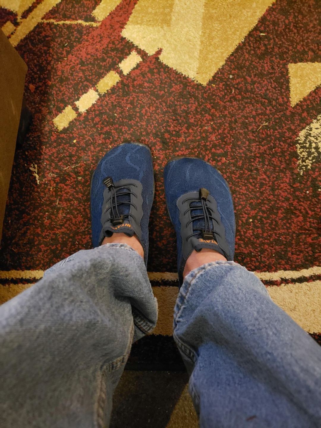 Customer photo review of Hiitave Men's Barefoot Mesh Water Shoes