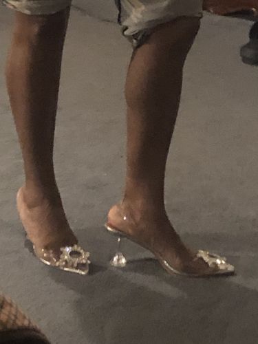 Customer photo review of Transparent Pvc High Heel Fashion Sandals