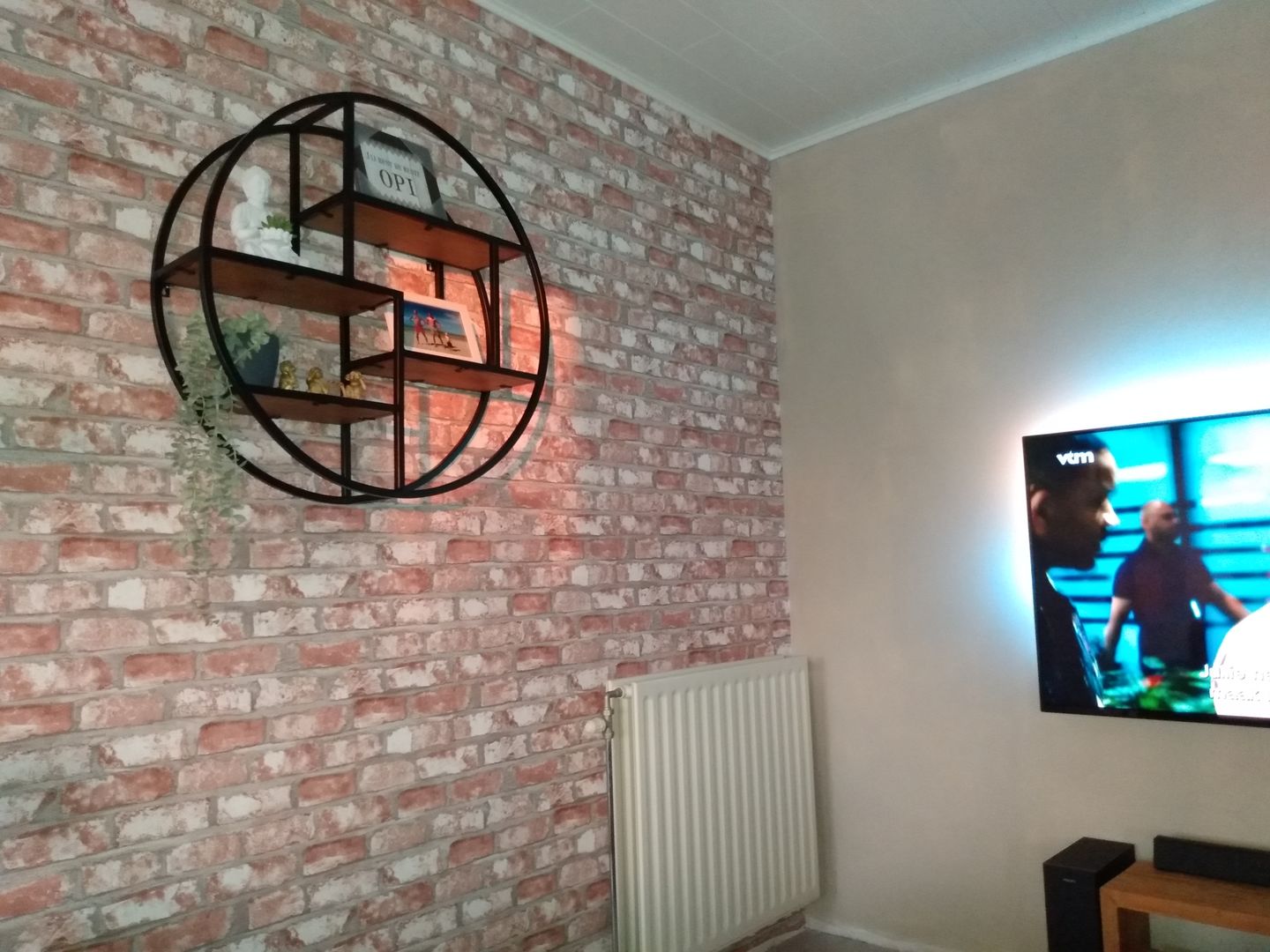 Customer photo review of Salontafel Bijzettafel Industrieel Design | Mangohout en Staal | 50x50x45