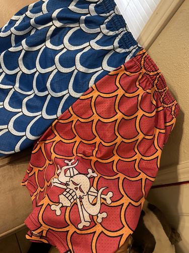 Customer photo review of Anime Mesh Shorts - Beast Pirates