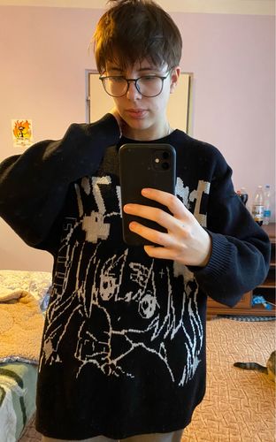 Customer photo review of Kawaii Style Anime Girl Knit Sweater