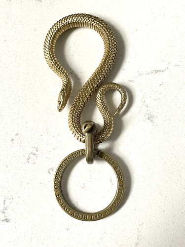 Customer photo review of Snake Hook Keychain | Brass