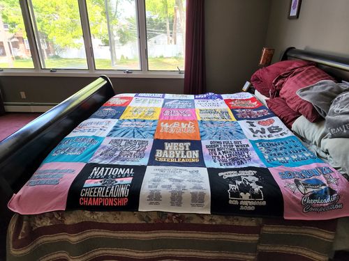 Customer photo review of Classic T-Shirt Blanket