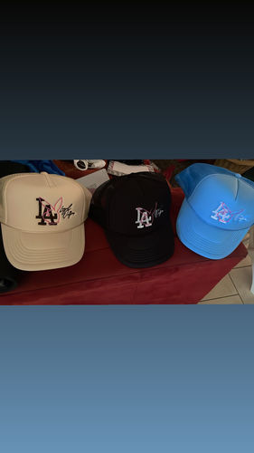 Customer photo review of LA Bunny Signature Trucker in Cream