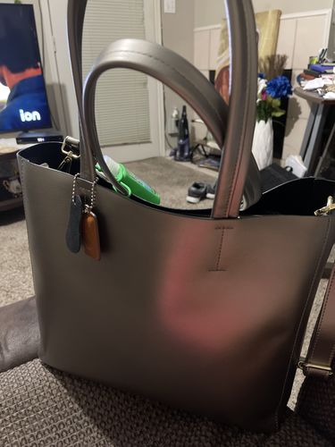 Customer photo review of Toul Luxe Metallic Tote Bag