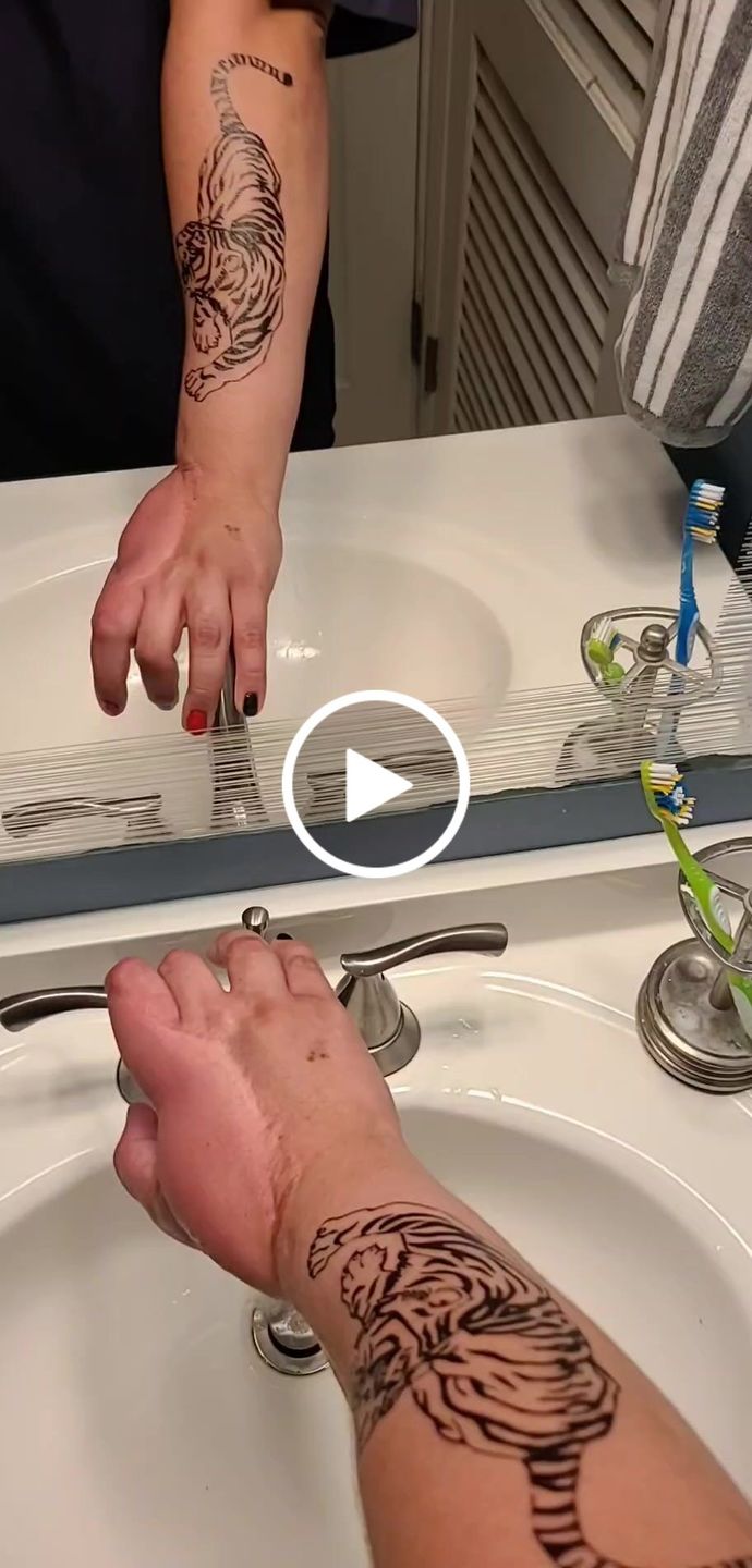 Customer video review of NEW Prowling Tiger Tattoo