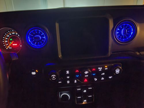 Customer photo review of Turbo Air AC Vent w/ Ambient Light for 18-21 Jeep Wrangler JL & Gladiator JT