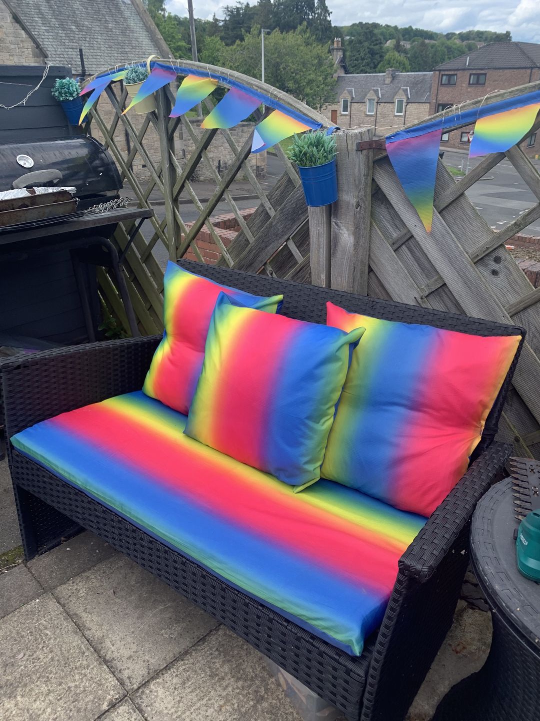 Customer photo review of Rainbow Water Resistant Ripstop Fabric