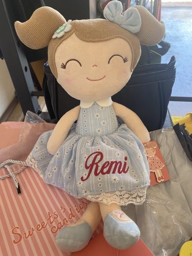 Customer photo review of Personalized Leya Doll Customized Baby Gift with Gift Bag - 5 Colors
