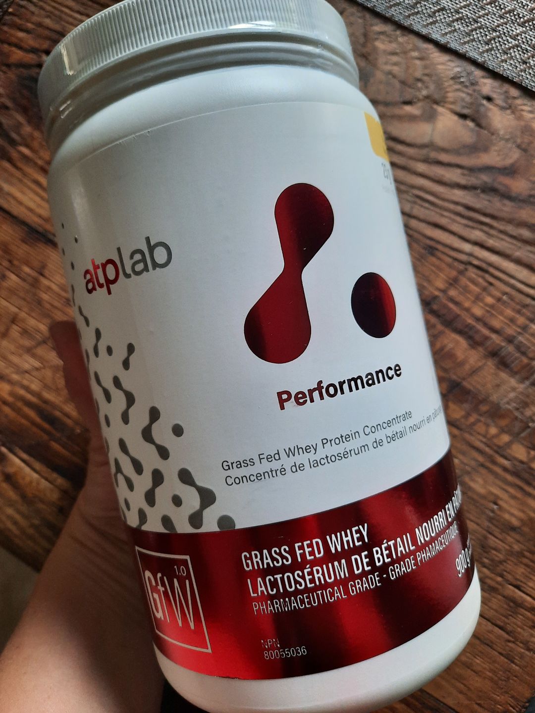 Customer photo review of ATP LAB - Grass Fed Whey (900g & 1.8kg)