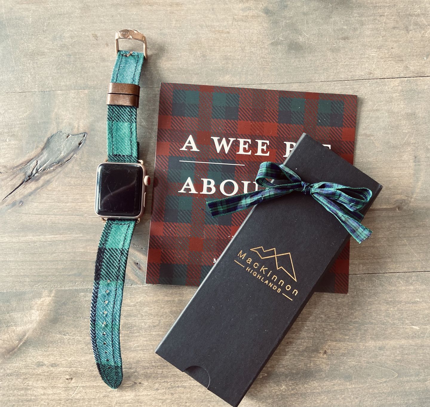 Customer photo review of Custom Tartan Apple Watch Straps