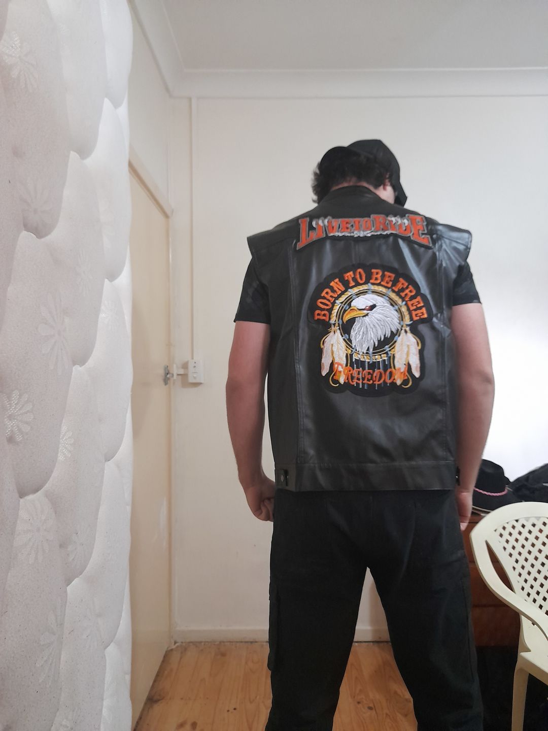 Customer photo review of Biker Jacket Vest