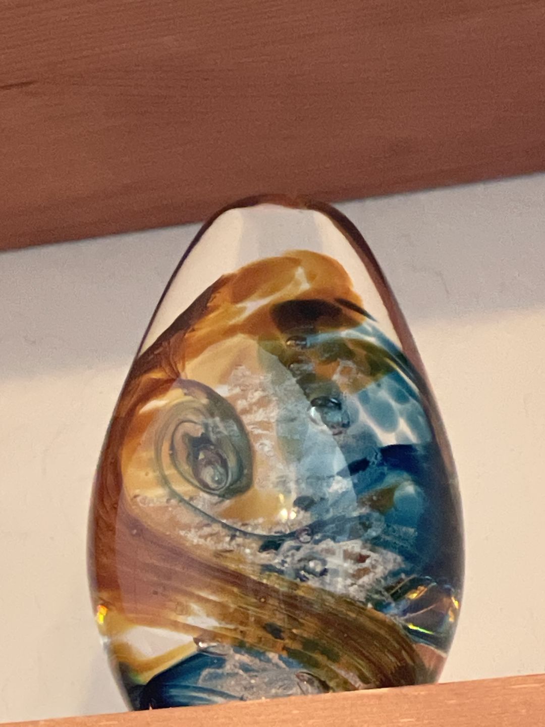 Customer photo review of Glimmer Egg with Cremation Ash