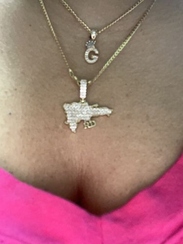Customer photo review of *NEW* PA 14K DR pendant W/Solid Cuban Chain  JTJ™ -