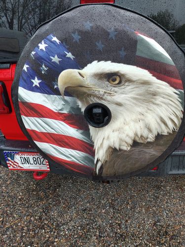 Customer photo review of American Flag With Bald Eagle