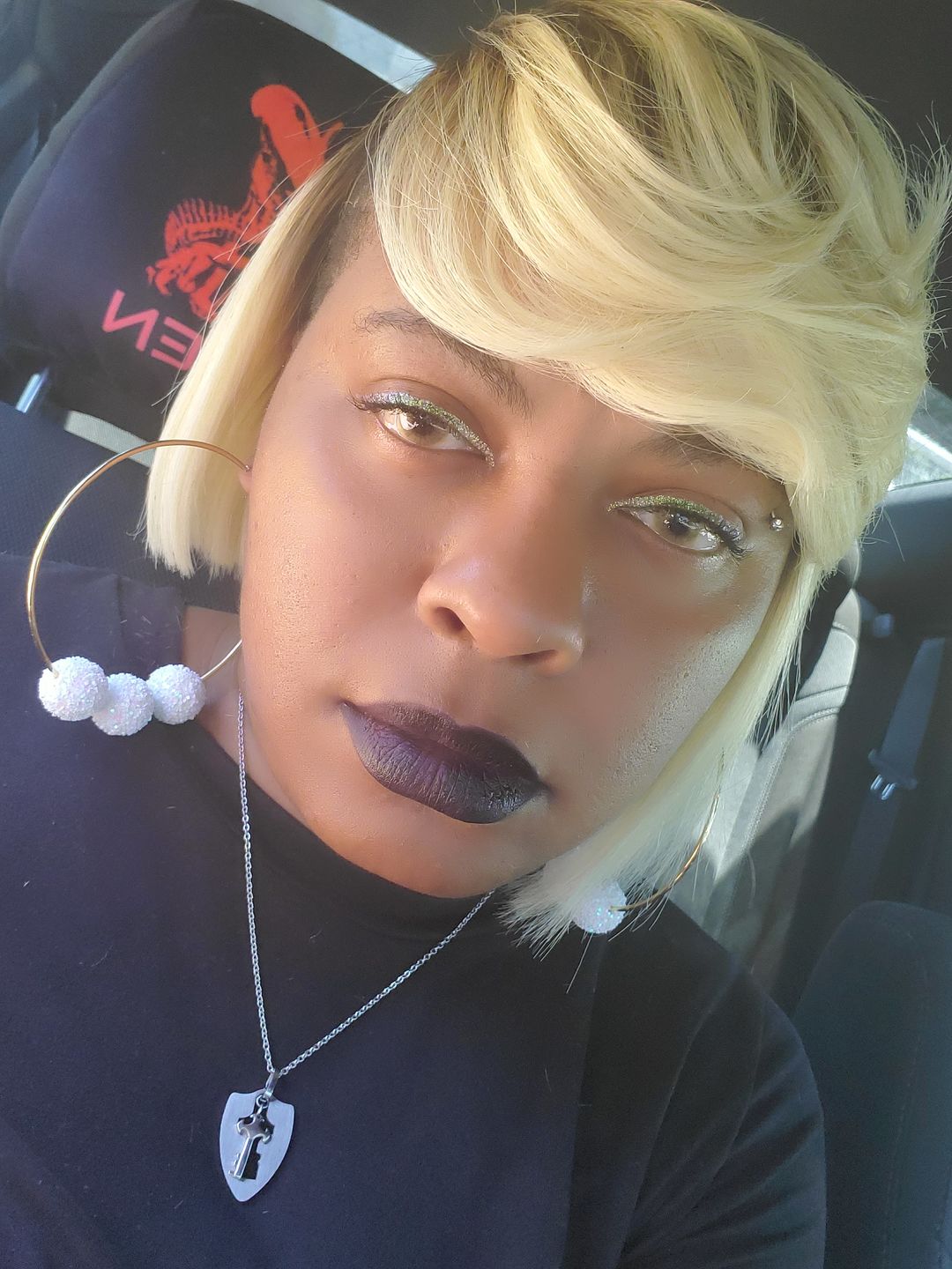 Customer photo review of Hidrocor Ocre Brown Prescription Colored Contact Lenses
