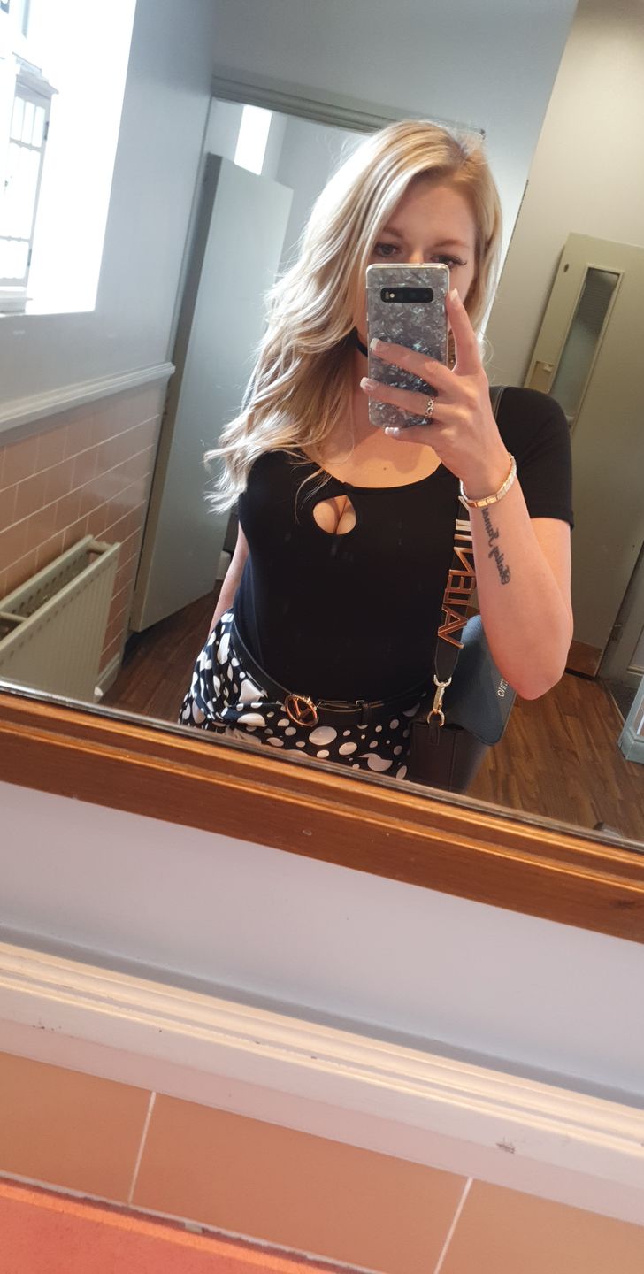 Customer photo review of 16" Lace Clip-in Human Hair Extension (140g)