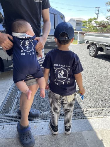 Customer photo review of 商店風－ベビー&キッズ商店Ｔシャツ