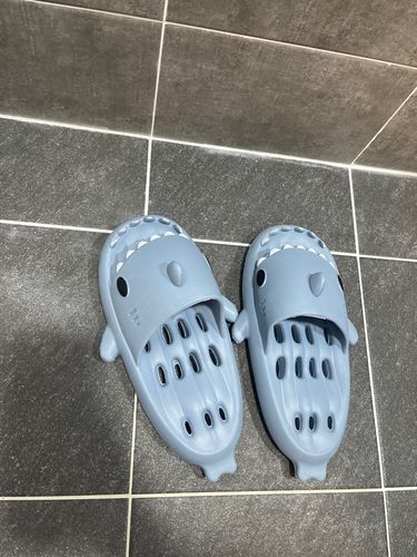 Customer photo review of Shark Slippers 2.0