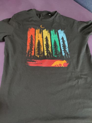 Customer photo review of FUCHS IM WALD BUNT - Bio Herren Shirt